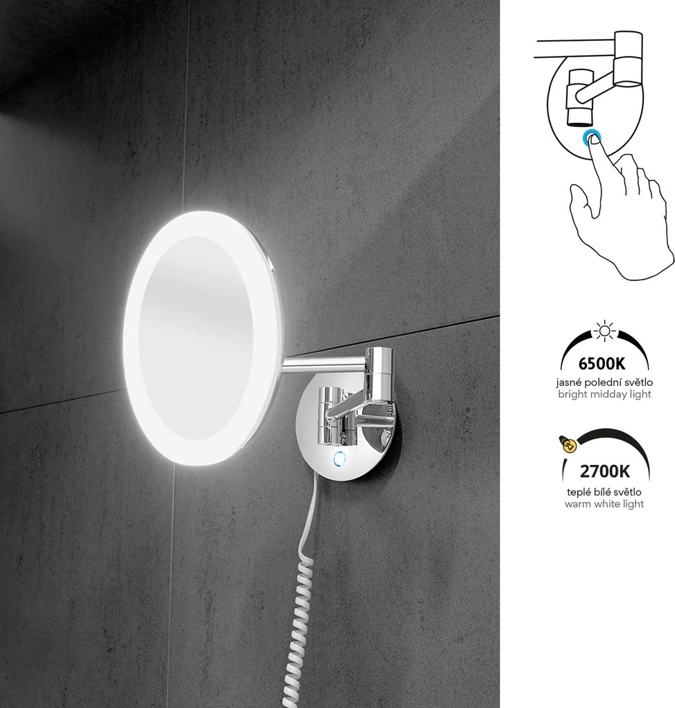 Nimco LED zrkadlo s nastaviteľ. teplotou svietivosti - ZK 20265P-26