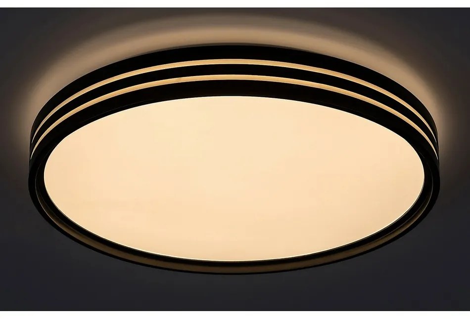 Rabalux 71118 stropné LED svietidlo Epora, 25 W, čierna