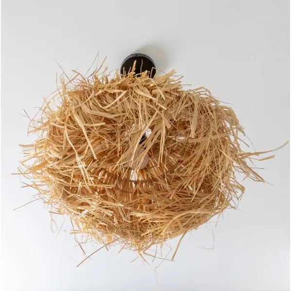 Brilagi - LED luster na lanku CERIA BOHO 1xE27/40W/230V, priemer 40 cm, rafia