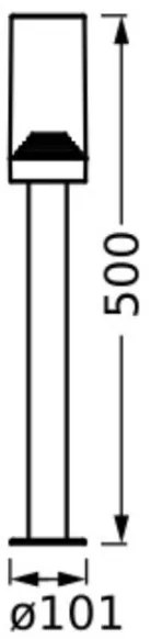 Ledvance - Vonkajšia lampa AMBER 1xE27/20W/230V IP44