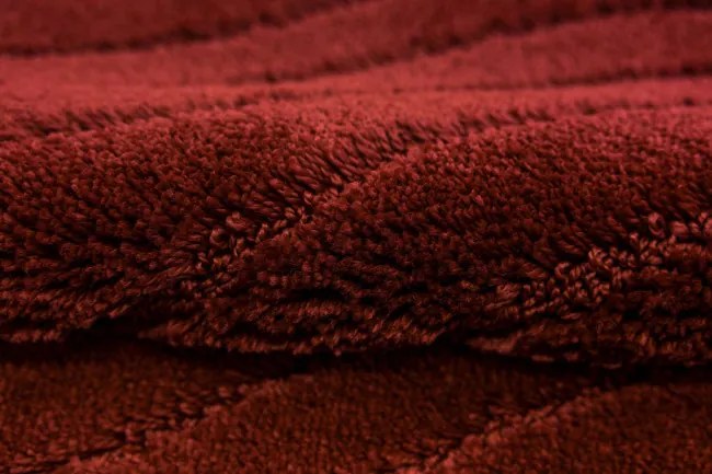 Kúpeľňový koberček Sara Carmine bordový Fale