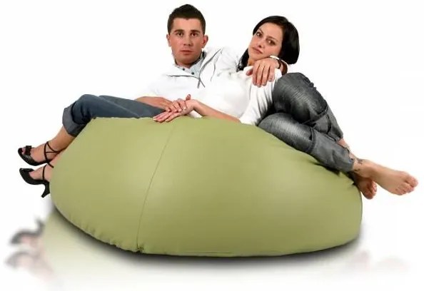 INTERMEDIC SK - Sedací vak MAXI 140x70 cm | extra veľký vak na sedenie a ležanie, 570 l Farba: E17 - Kapučíno (Ekokoža)