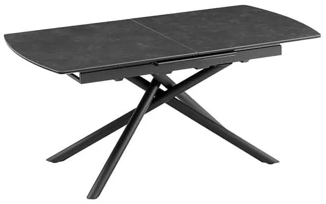 Rozkladací keramický jedálenský stôl Mairead 180-230 cm grafit