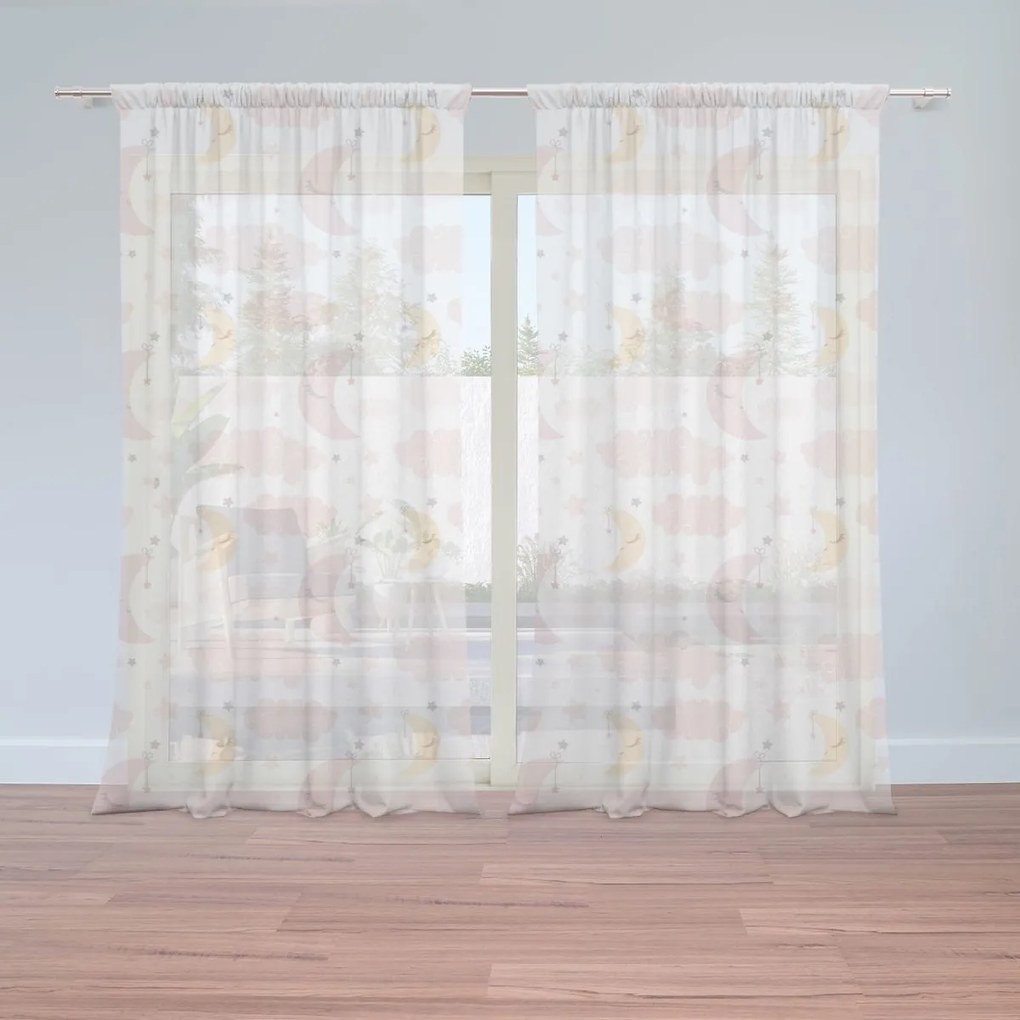 Sablio Záclony Mesiačiky: 2ks 150x250cm
