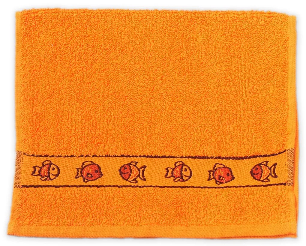 Detský uterák KIDS oranžový 30x50 cm