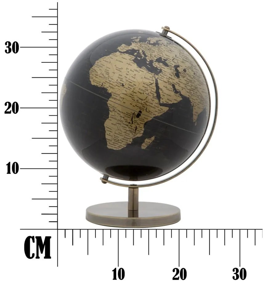 Dekoratívny glóbus Mauro Ferretti Dark Globe, ⌀ 25 cm