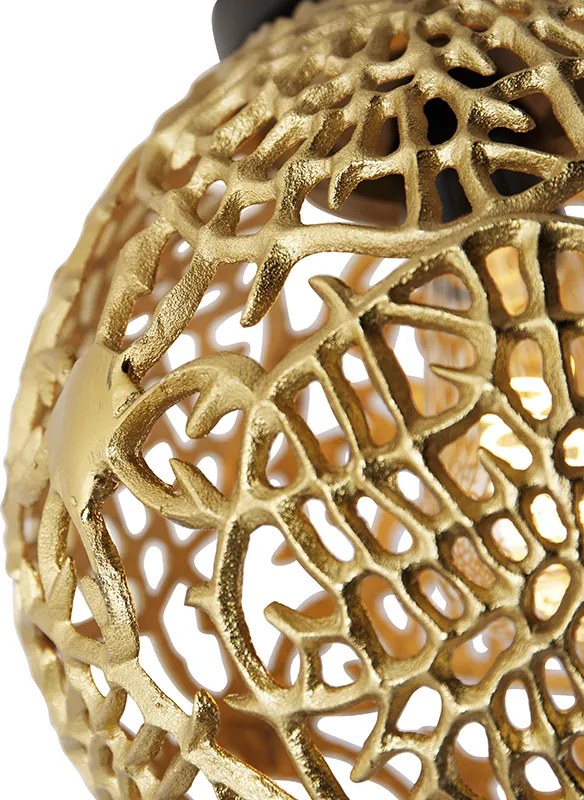 Stropné svietidlo v štýle Art Deco zlaté - Maro