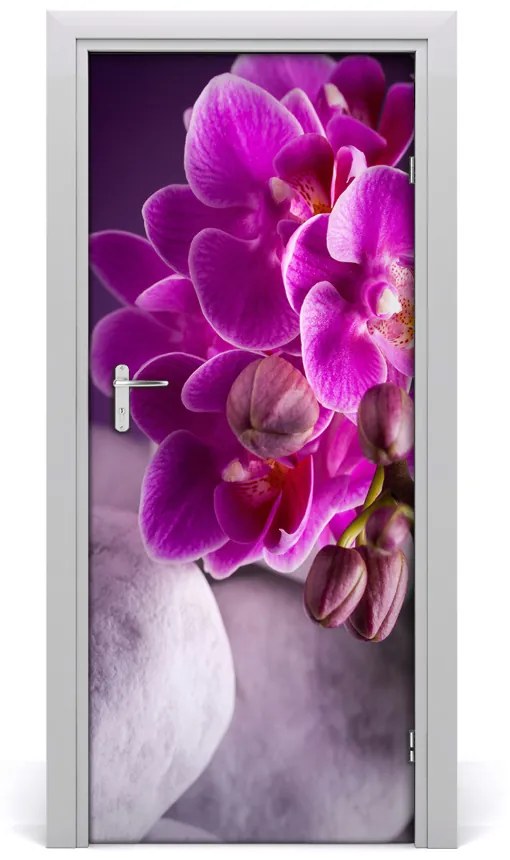 Fototapeta samolepiace ružová orchidea 75x205 cm