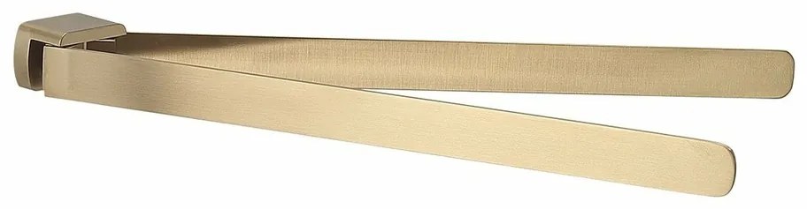 GEDY PI2388 Pirenei dvojitý držiak uterákov otočný 35 cm, zlatá mat
