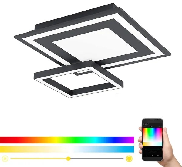 Eglo 99312 - LED RGB Stmievateľné stropné svietidlo SAVATAEILA-C LED/20W/230V