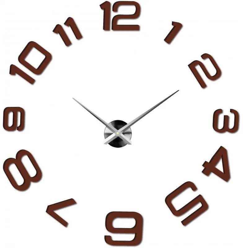 Moderné nalepovacie nástenné hodiny | 3D hodiny 12S053-Wanduhr HEU-