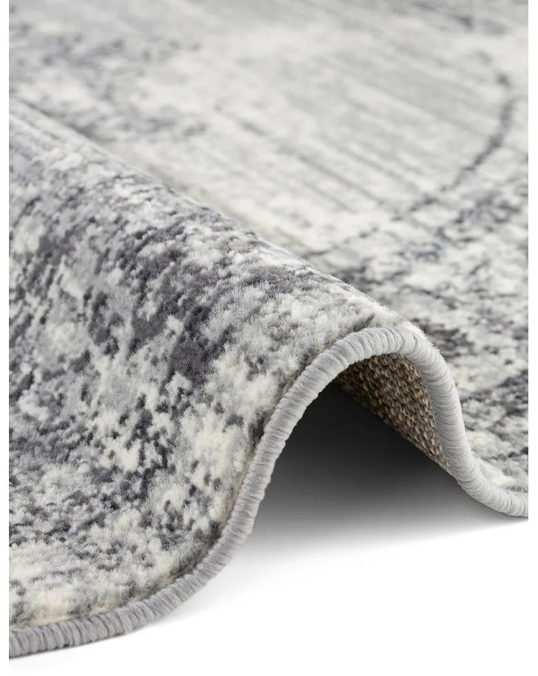 Sivo-krémový okrúhly koberec ø 120 cm Gloria Lydia – Hanse Home