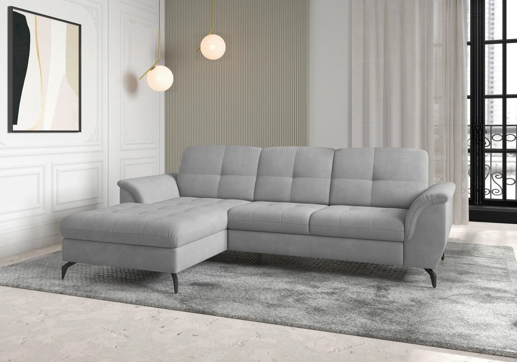 XXXLutz ROHOVÁ SEDAČKA, textil, sivá Sit & More - Sedačky - 000144013306