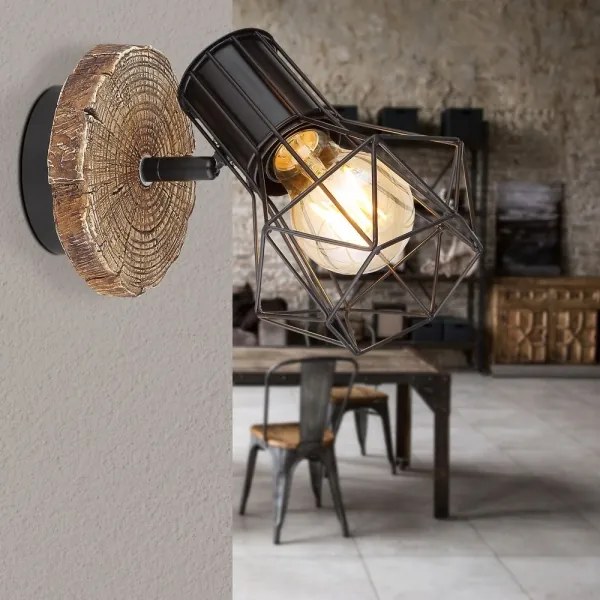 Globo 54017W-1 - Nástenné bodové svietidlo PRISKA 1xE27/60W/230V