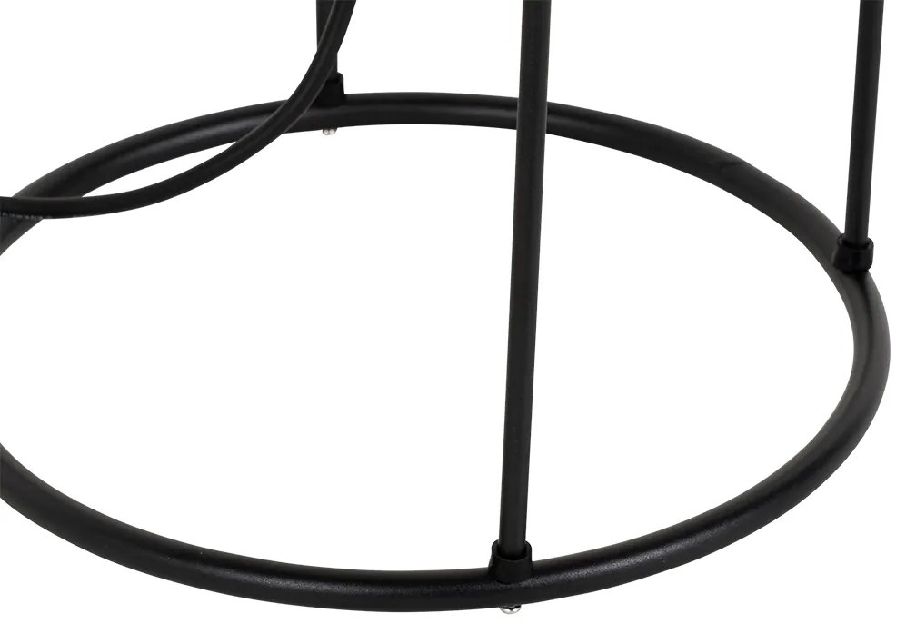 Dizajnová vonkajšia stojaca lampa čierna - Jannie