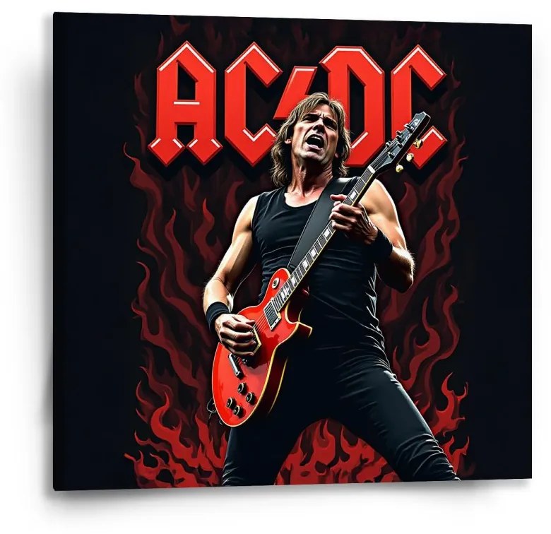 Sablio Obraz ACDC Gitarista - 50x50 cm