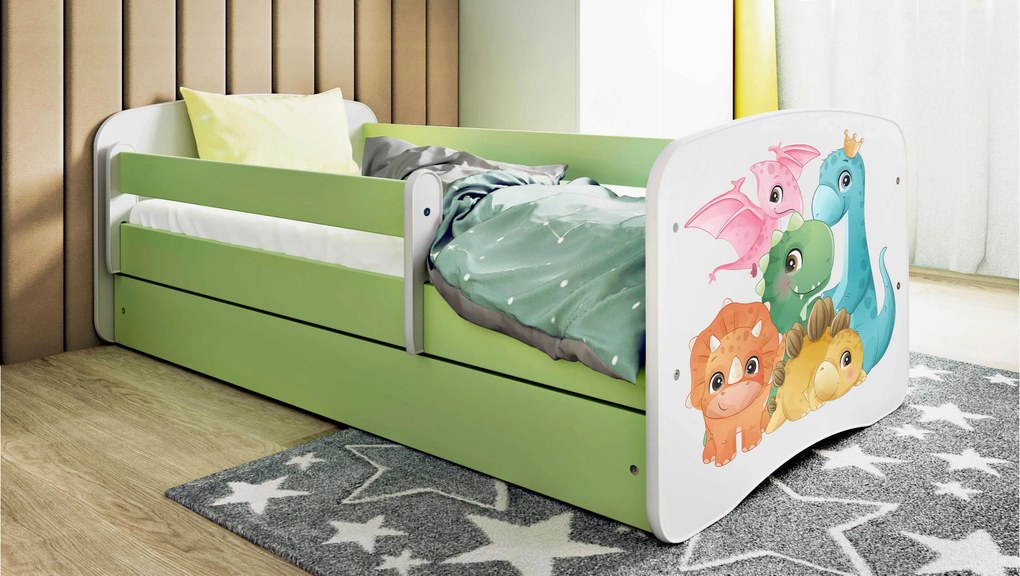 XXXLutz POSTEĽ PRE DETI A MLÁDEŽ 80/160 cm, zelená, biela MID.YOU - Detské izby - 00214200022M
