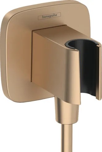 Hansgrohe FixFit Q, kolienko s držiakom sprchy, kartáčovaný bronz, HAN-26887140