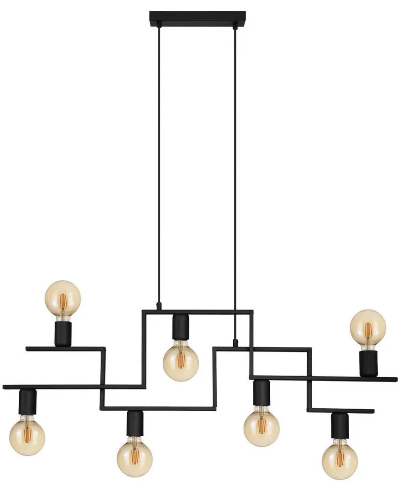 Eglo 43365 - Luster na lanku FEMBARD 7xE27/60W/230V