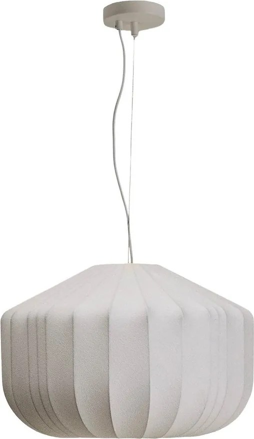 Biele stropné svietidlo s textilným tienidlom ø 51 cm Somar – Kave Home