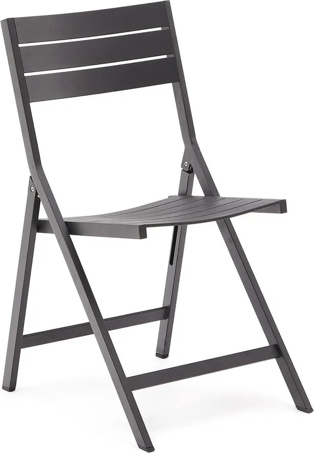 Čierna kovová záhradná stolička Torreta – Kave Home