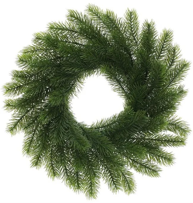 Umelý smrekový veniec, pr. 30 cm, zelená