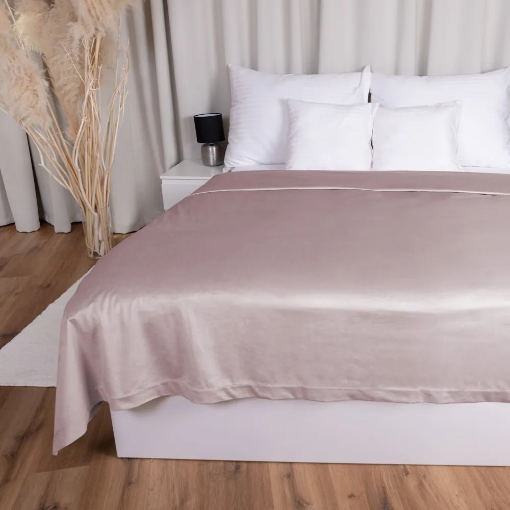Biante Zamatový prehoz na posteľ Velvet Prémium SVP-002 Staroružový Na mieru