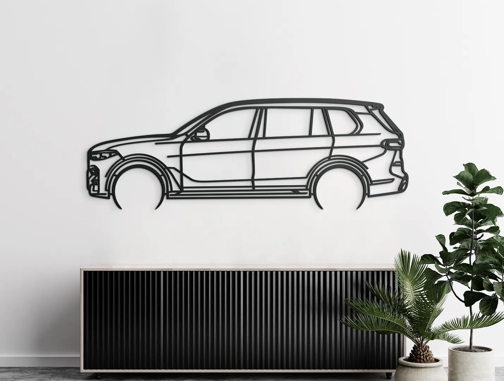drevko Drevený obraz BMW X7 Rozmer obrazu: 29,5 x 86 cm, Farba dekorácie: Čierna