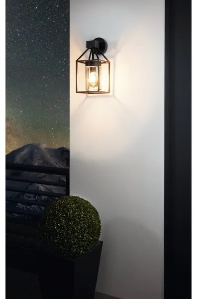 Eglo 97296 - Vonkajšie nástenné svietidlo TRECATE 1xE27/60W/230V