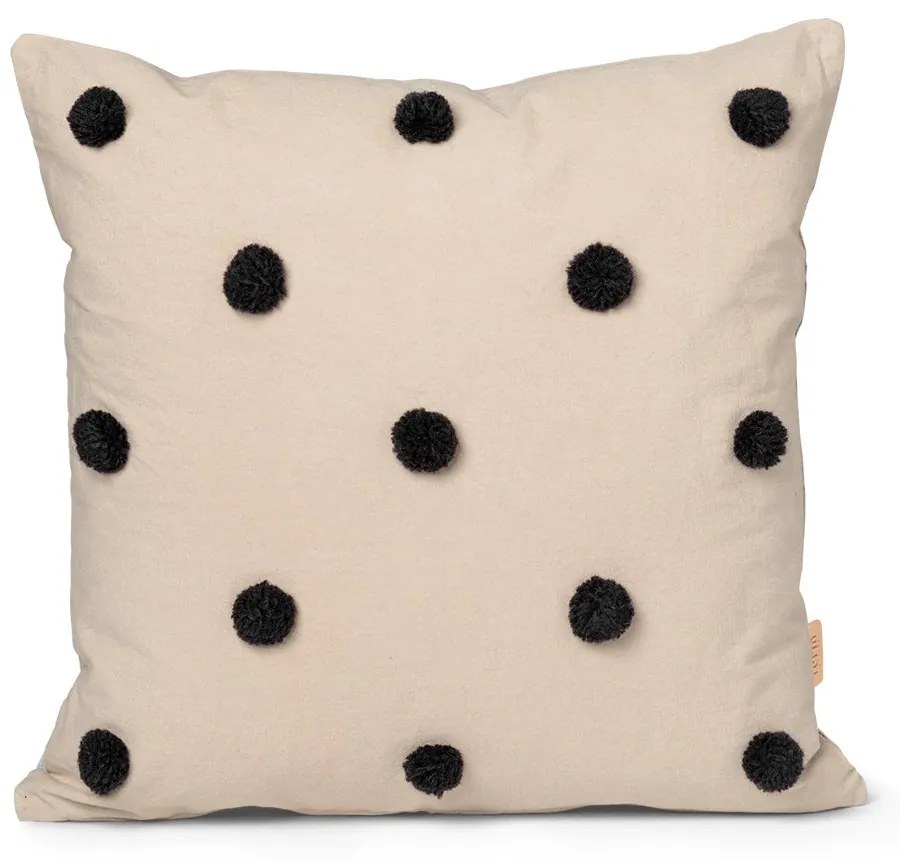 ferm LIVING Vankúš s výplňou Dot Tufted Sand 50 x 50 cm