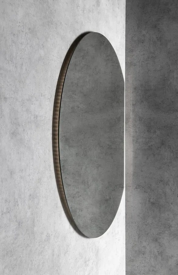Sapho Sapho, DARA CUT LED podsvietené zrkadlo 20W, ø 100x90cm, vykurovacia fólia, 30562CI