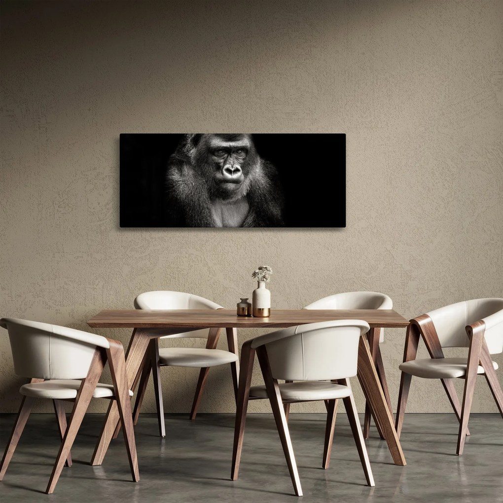 Obraz - Gorila (120x50 cm)