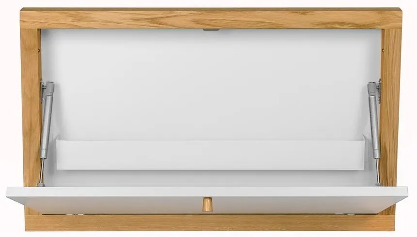 Biely nástenný vyklápací stôl Woodman Brenta