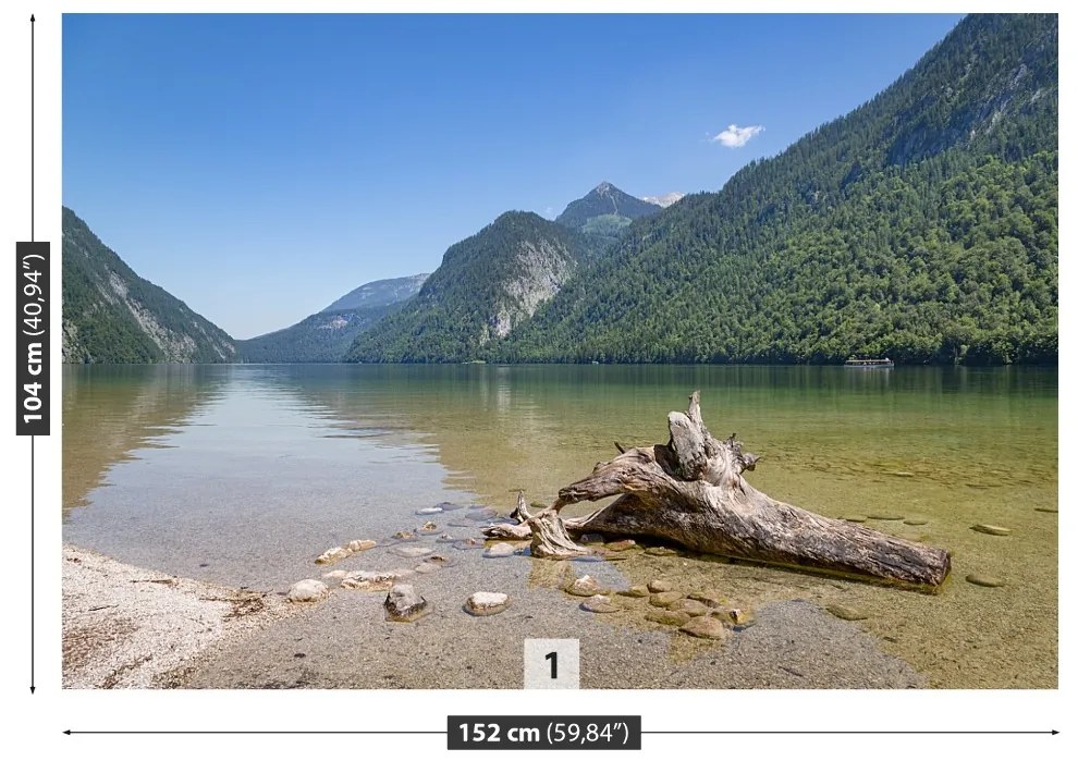 Fototapeta Vliesová Koenigssee bavorsko 104x70 cm