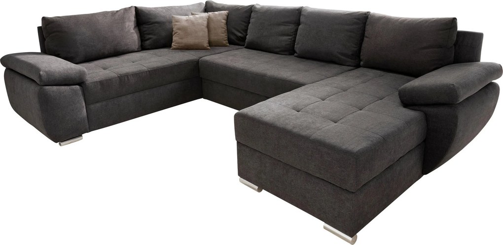 XXXLutz SEDACIA SÚPRAVA, textil, hnedá P & B - Sedačky - 002310003001