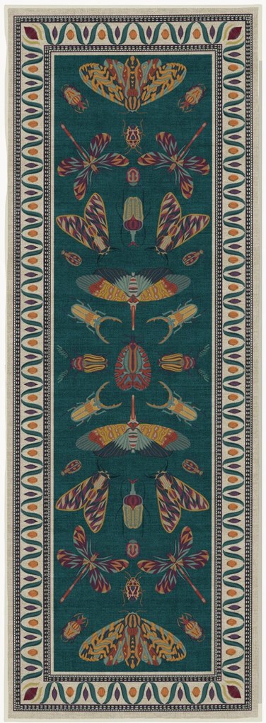 Umývateľný behúň s nízkym vlasom Flutterby by Iris Apfel