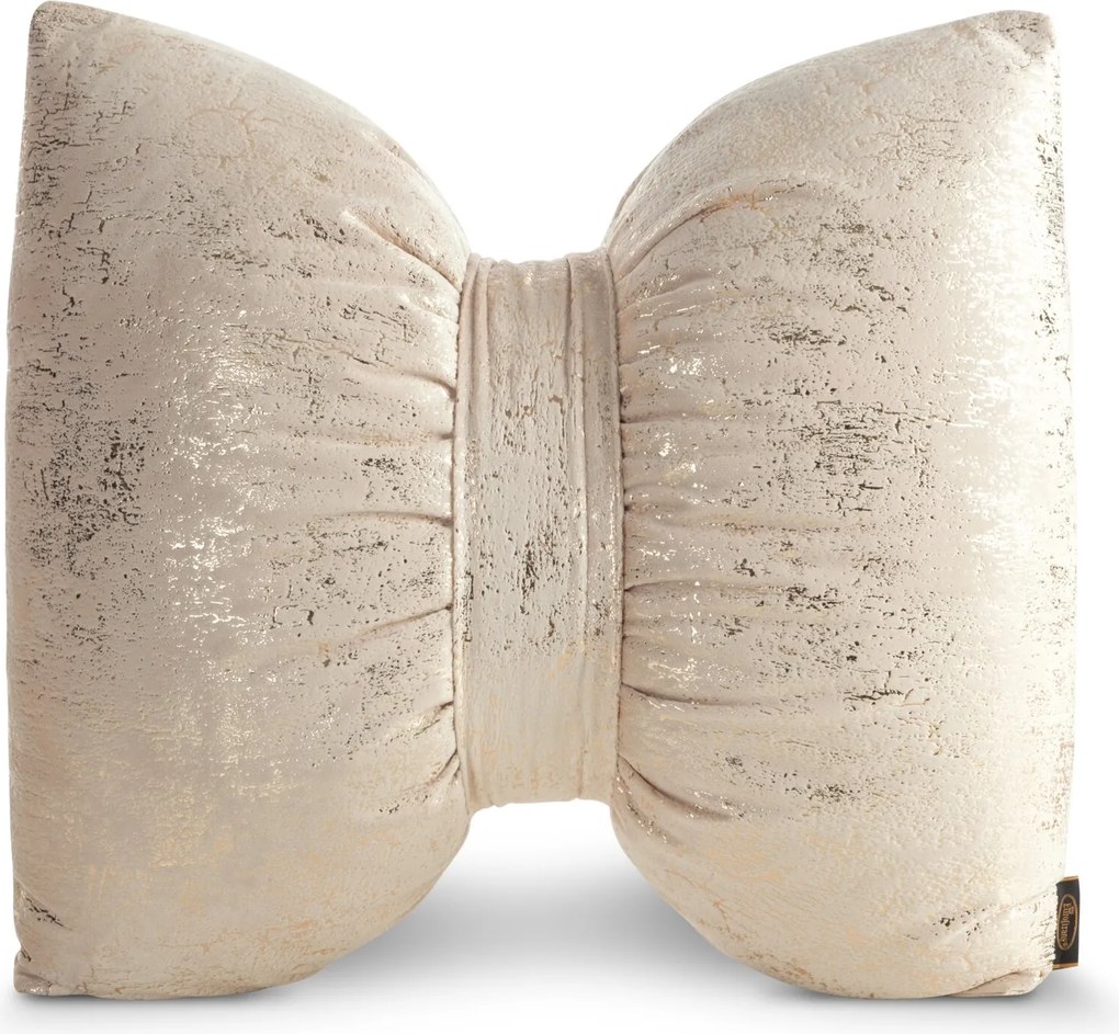 DEKORAČNÝ VANKÚŠ KOKARDA1 45X55 CM BÉŽOVÁ