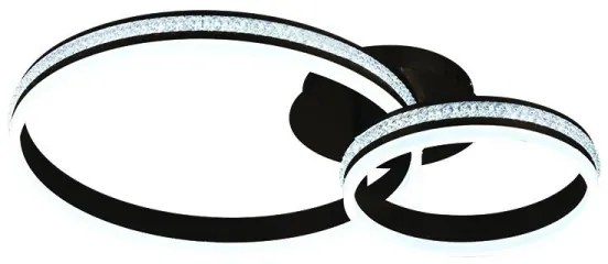 LED Stmievateľný prisadený luster LED/110W/230V 3000-6500K + diaľkové ovládanie