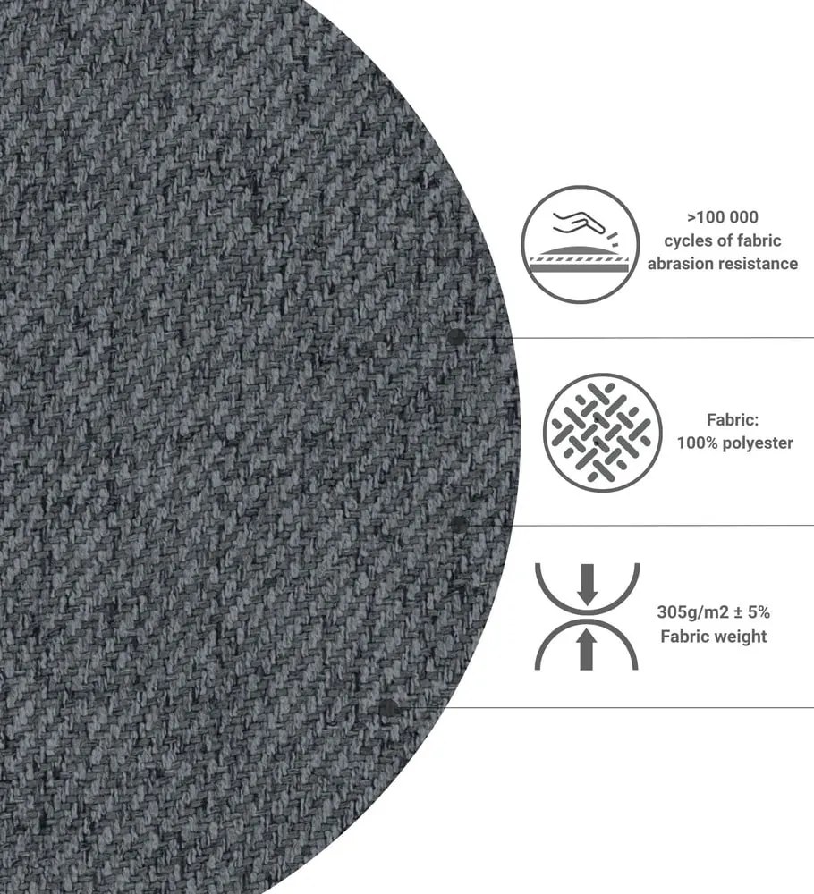 Boxspring posteľ s úložným priestorom v sivo-prírodnej farbe 160x200 cm Faro – Maison de Rêve