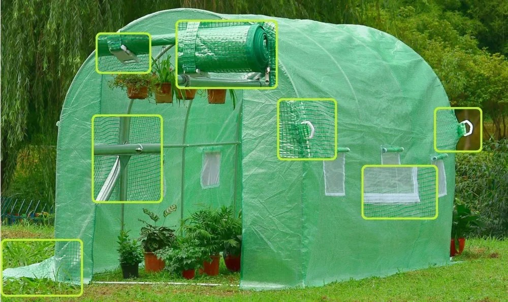 Záhradný fóliovník 2 x 3,5 m