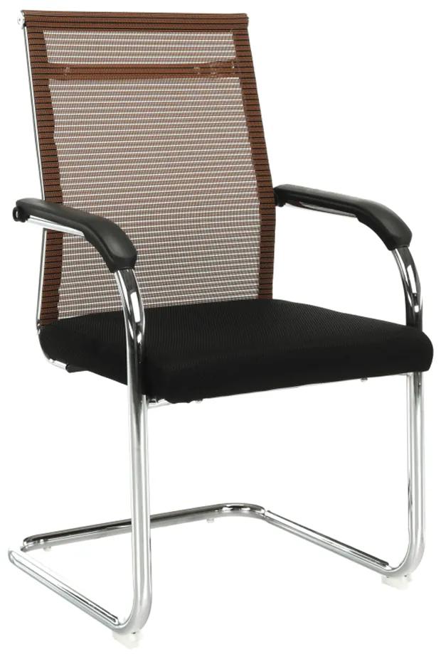 Kondela Zasadacia stolička, hnedá/čierna, ESIN