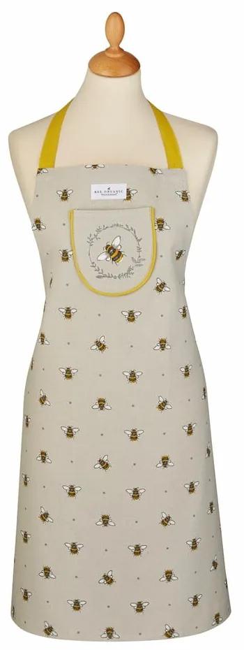 Béžovo-žltá bavlnená zástera Cooksmart ® Bumble Bees