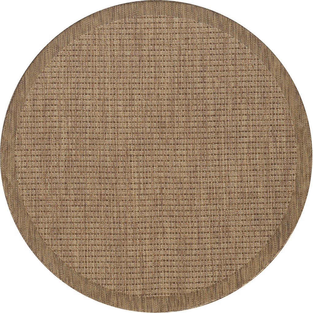 Kusový koberec Giza 1410 Brown kruh, 200x200 (priemer) kruh, hnedá, chodba / predsieň, Ayyildiz