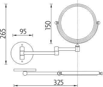 Nimco Kozmetické zväčšovacie zrkadlo - ZR 6992N-26