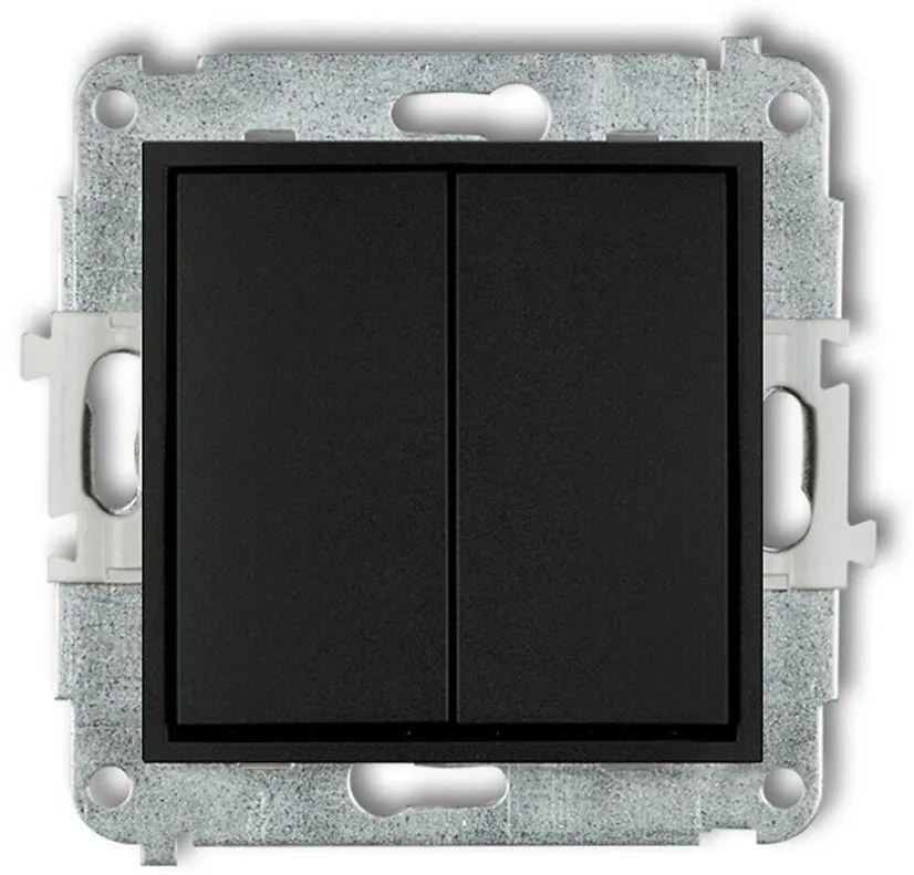 Vypínač matný čierny 12MWP-2 mini