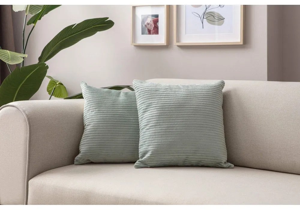 Menčestrové obliečky na vankúše v súprave 2 ks 43x43 cm – Mioli Decor