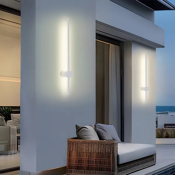 BRILAGI - LED vonkajšie nástenné svietidlo AURA LED/12W/230V 3000K IP54 65 cm biele CRI 90