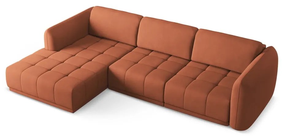 Oranžová rohová pohovka (ľavý roh) Hoku – Makamii