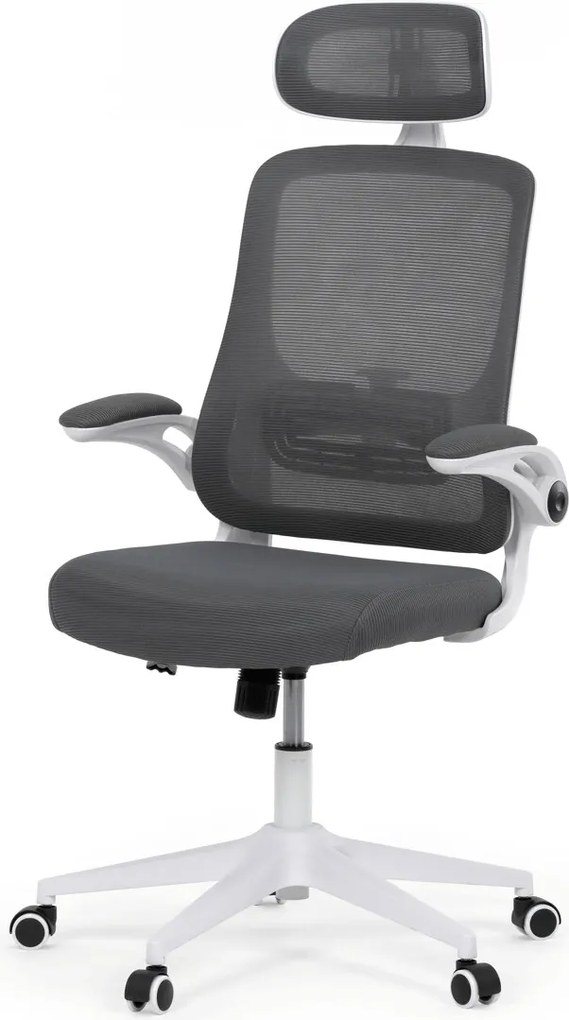 Kancelárska stolička KA-Q843 GREY Farba: Sivá