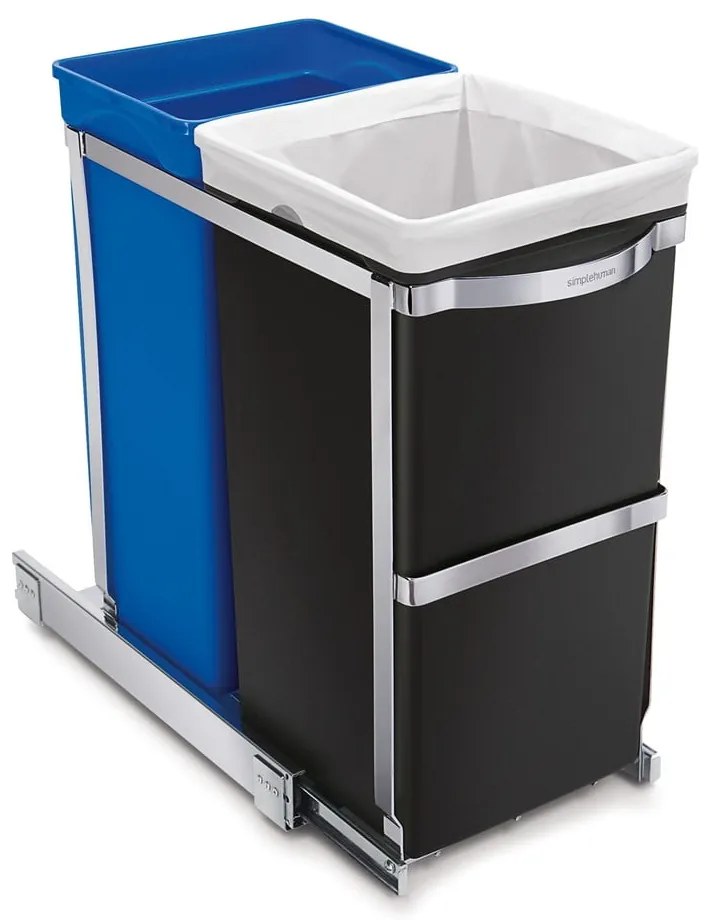 Plastový odpadkový kôš 35 l Dual - simplehuman